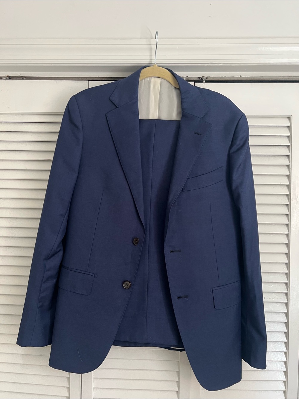 Suitsupply Blue Napoli Wool Suit